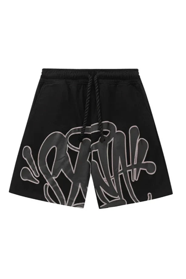 "Graffiti" Short Set Black
