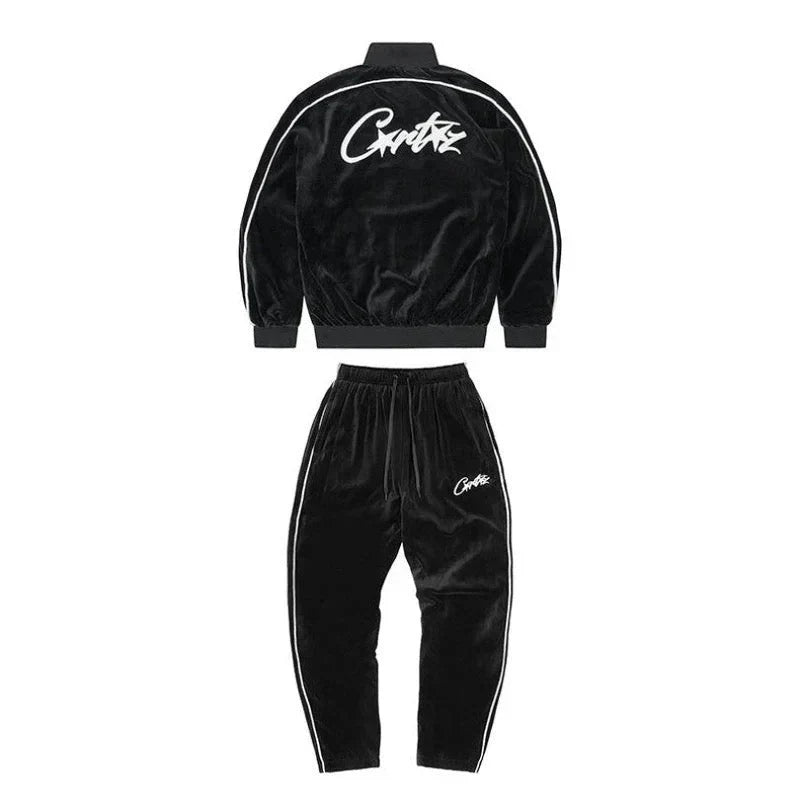 "CRTZ" Velvet Tracksuit