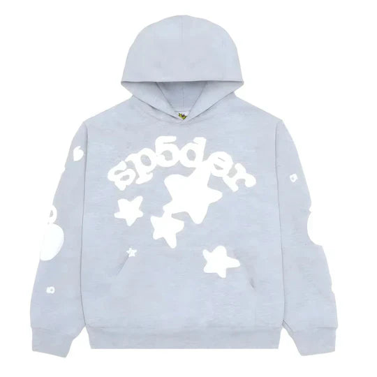 "Sp5der" Hoodie Light Grey