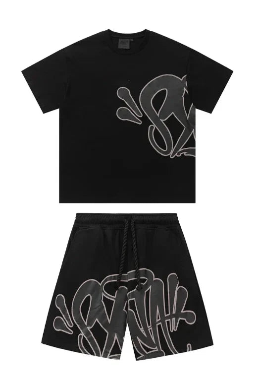 "Graffiti" Short set black