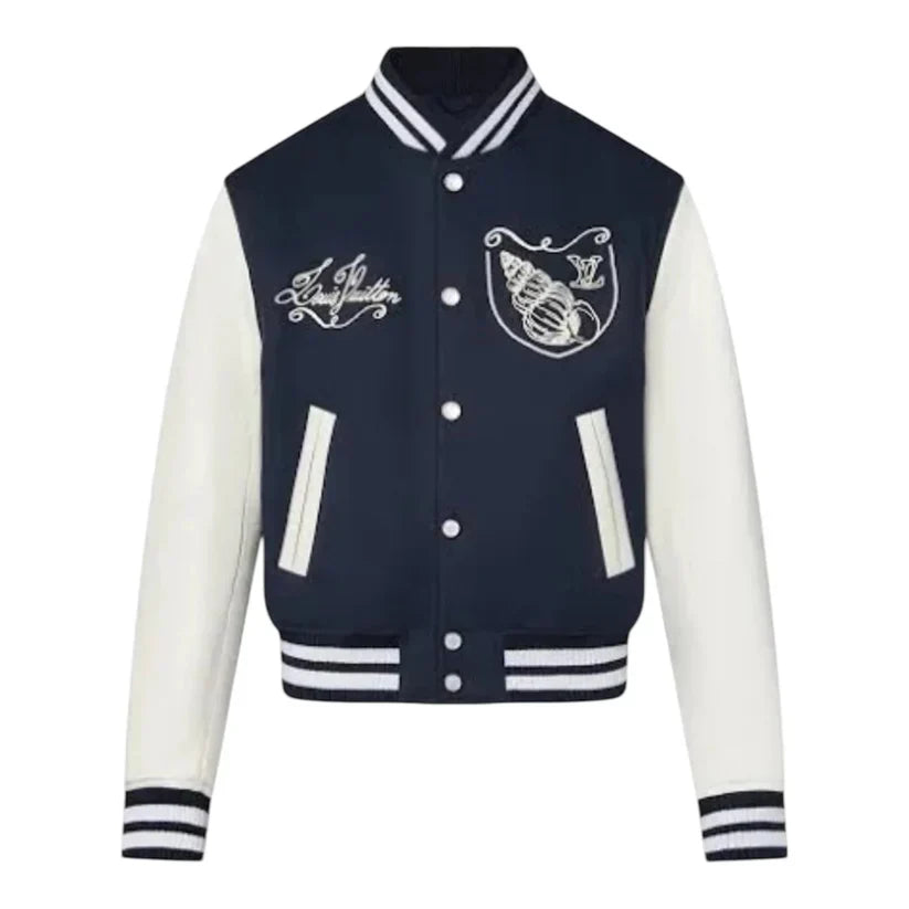 "LV" College Jacket Dark Blue